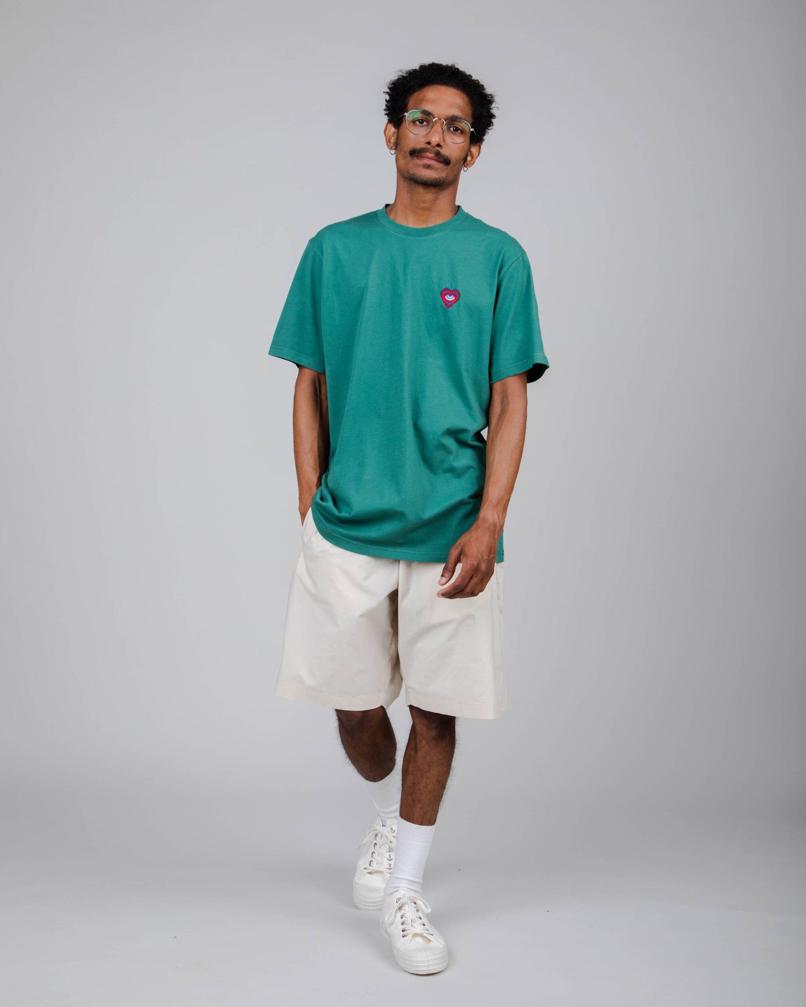 Asis Percales Heart Regular T-Shirt Morera