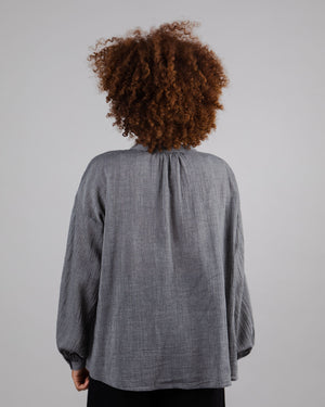 Noah Boho Blouse Graphite