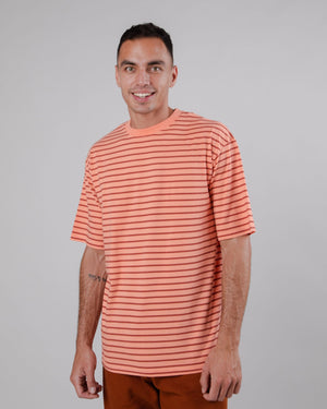 Stripes Oversized T-shirt Apricot