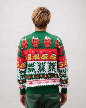 Peanuts Xmas Cotton Sweater Multicolor