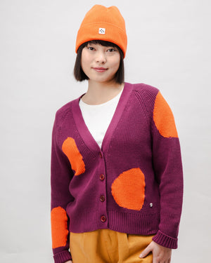 Sun Cotton Cardigan Grape