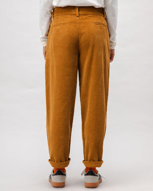 Corduroy Pleated Pants Camel