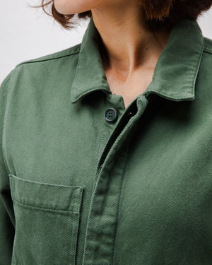 Cotton Twill Boiler Suit Green