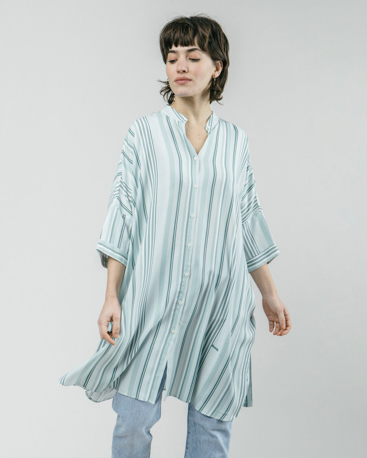 Aqua Promenade Oversized Dress